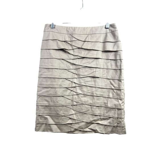 Larry Levine Stretch Women's Tan Skirt - Picture 1 of 5
